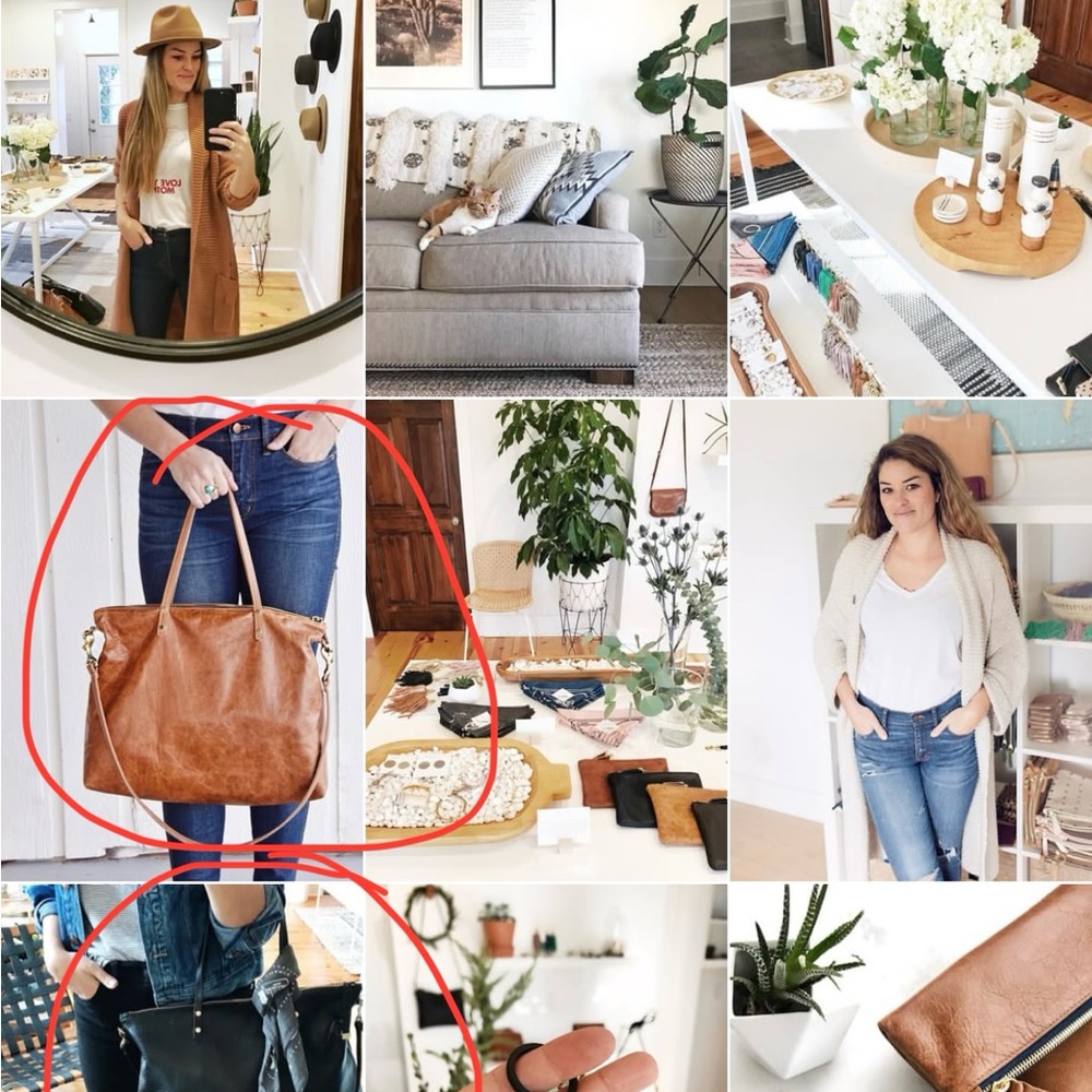 K. Slade American Made Leather Carryall Tote - Picture 7 of 16